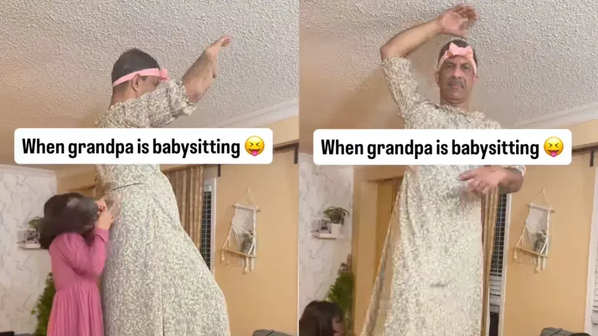 Grandpa Becomes a Human Music Box for Grandkids, Goes Viral
