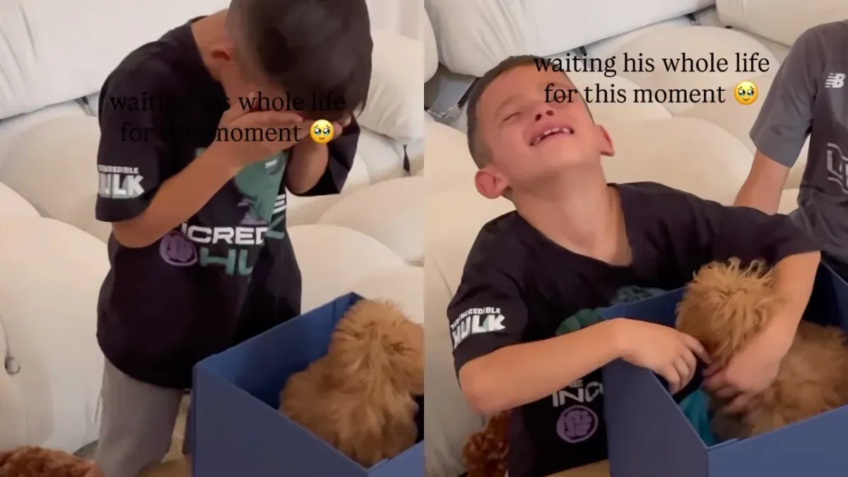 Little Boy is an Emotional Wreck After Getting a New Puppy for His Birthday