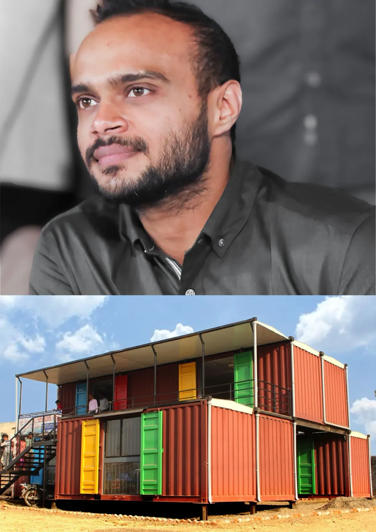 How a Mumbai Architect Is Revamping Old Shipping Containers Into Functional Schools and Cafes