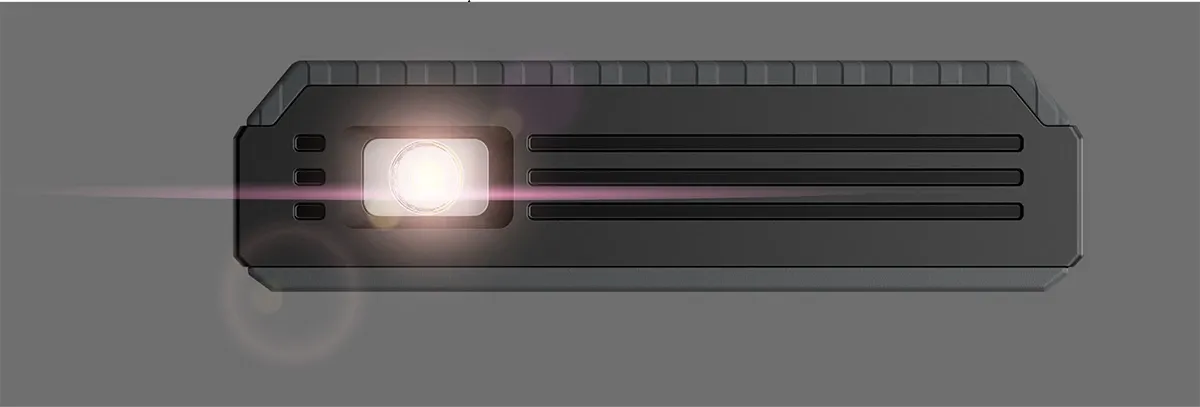 There's a handy flashlight up top, which HMD says gets plenty brighter than most other conventional phones on the market