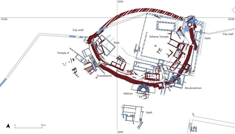 Plan of the Late Bronze Age Citadel of Troy