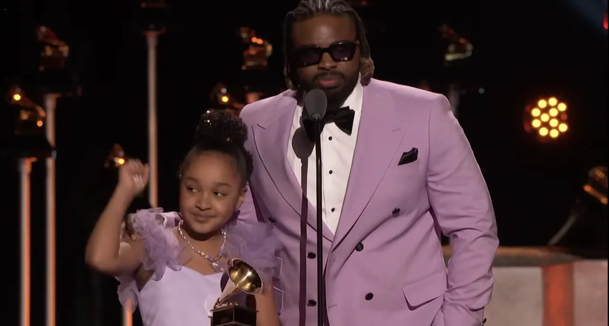 Eight-year-old becomes youngest Grammy winner with father's album