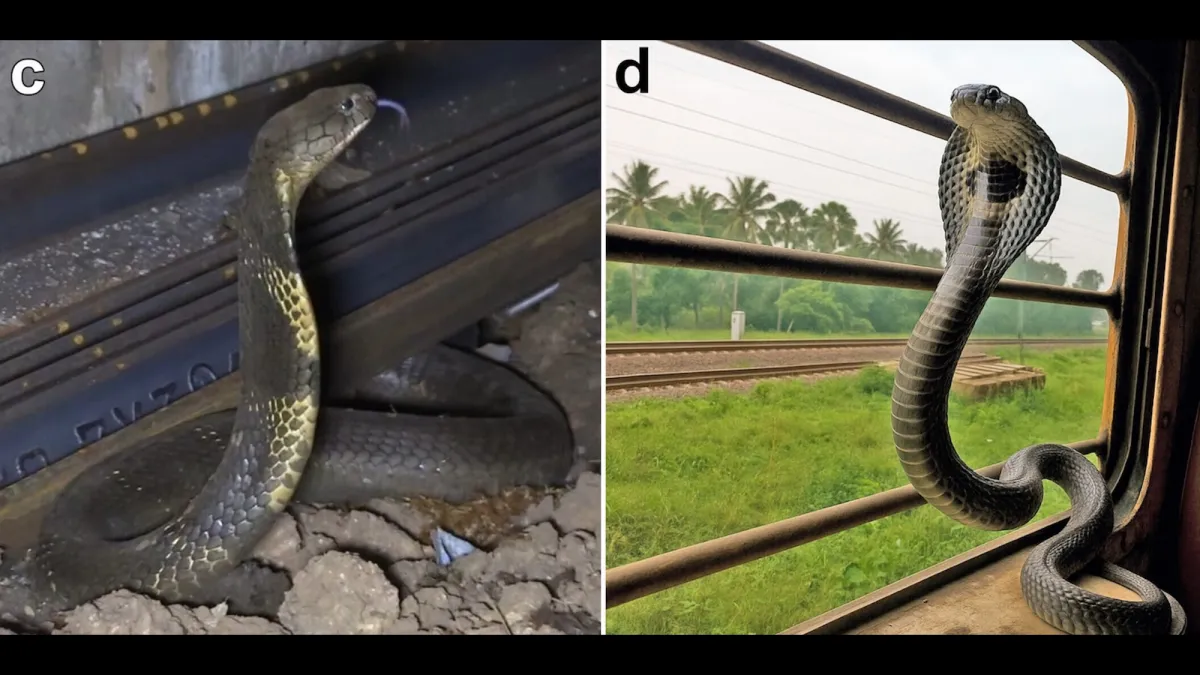 King cobras take the train in India