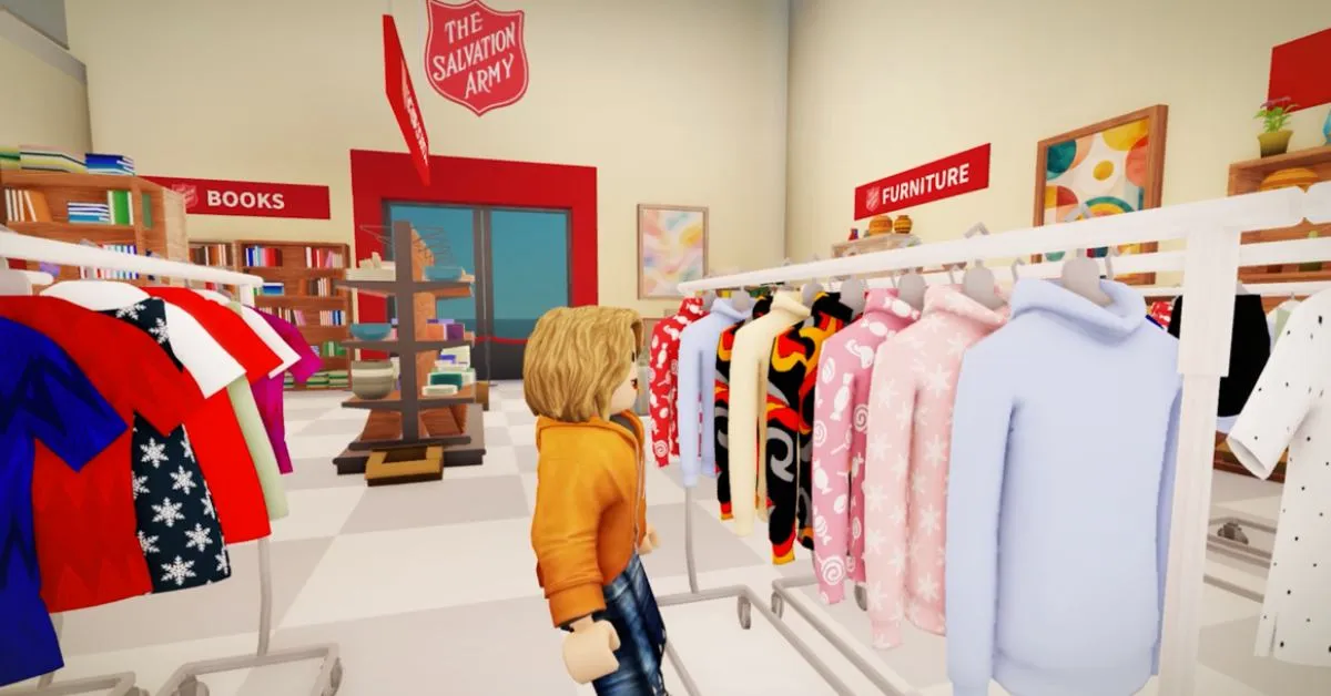 Roblox players now thrift for real charity inside the game