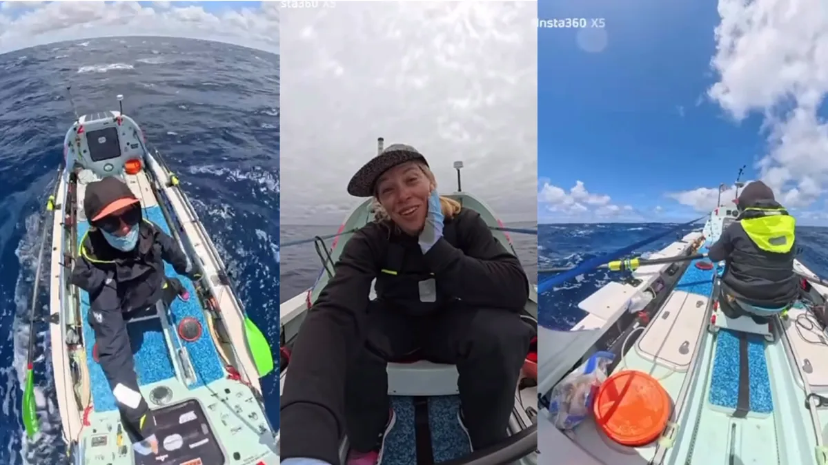 She's Rowing Solo to Hawaii. Now She's Out of Water.