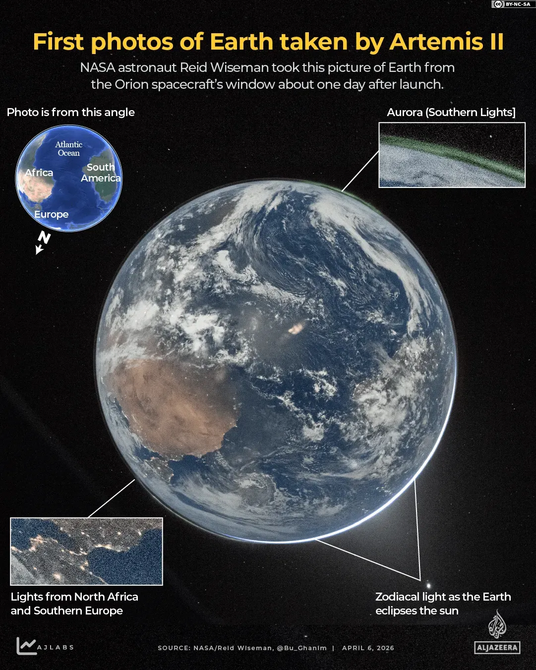 Photo of Earth from Artemis II