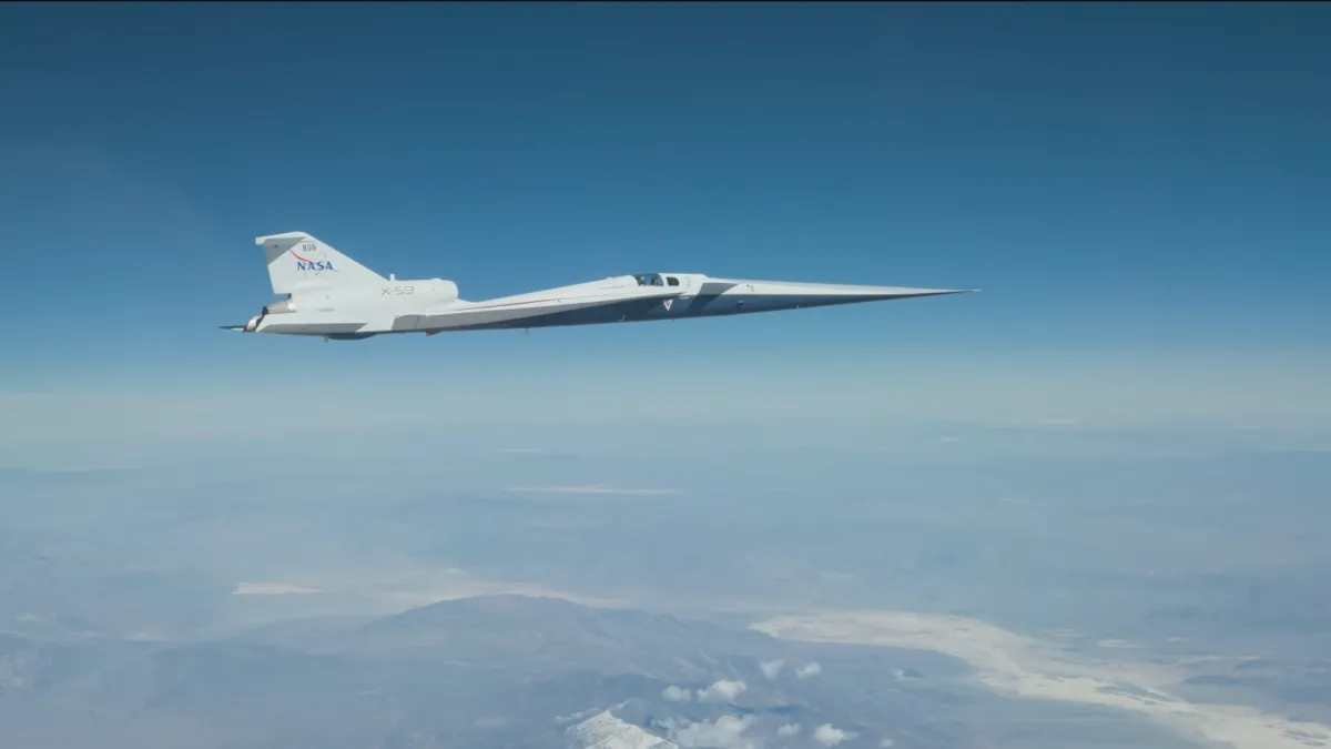NASA's X-59 Supersonic Jet: Acrobatics, Speed, and a Very Quiet 'Thump'