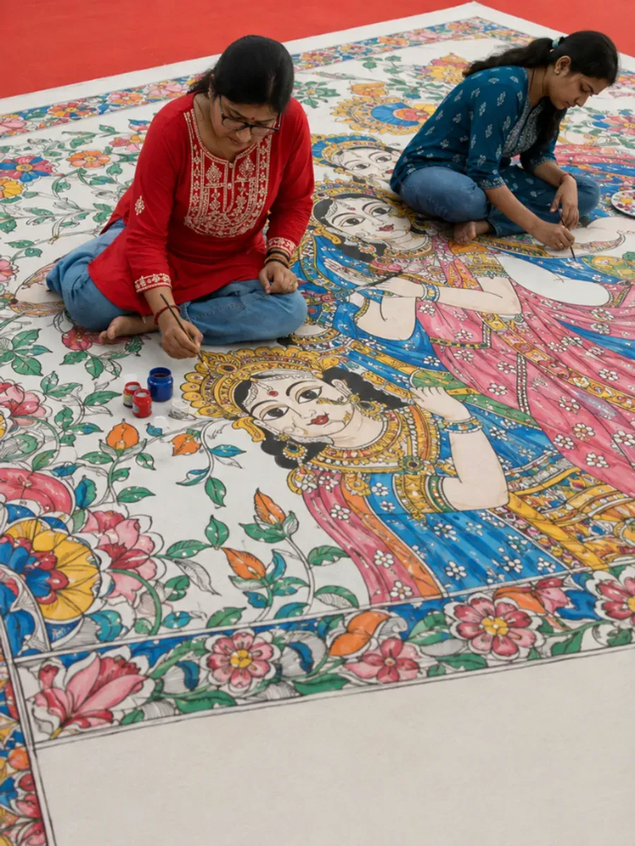 160 Artists Just Painted India's Longest Mural. It's a Bit Longer Than a Football Field.