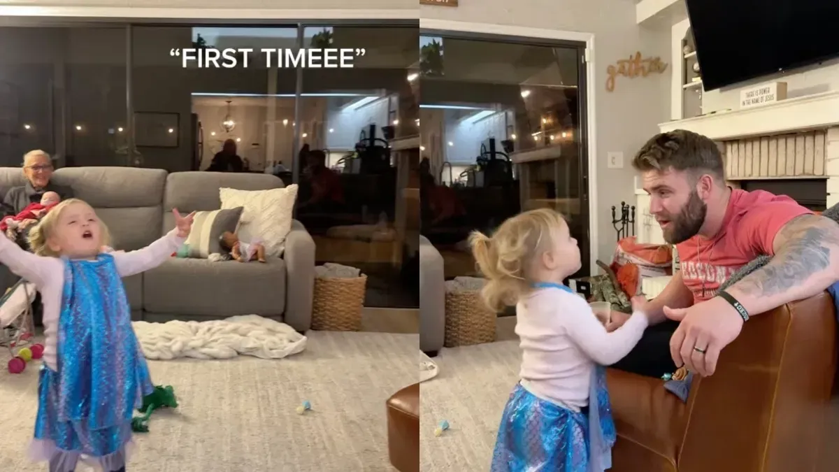 Toddler and Dad s Incredible Frozen Duet will Melt Even the Coldest Hearts