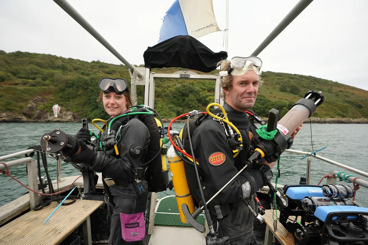 Using a direct injection device, a technique known as hydro marine seeding, allows seed planting directly into sediment. Seed-based restoration efforts have resulted in germination success rates of 10-25% for U.K.-based Ocean Conservation Trust. Image courtesy of Ocean Conservation Trust.