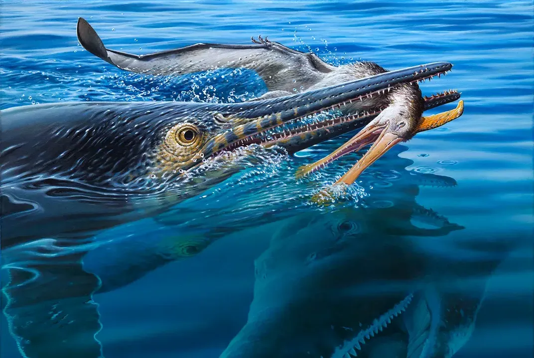Rare Fossil Reveals a Three-Tier Food Chain Frozen in Time: a Pterosaur Eaten by an Ichthyosaur Eaten by a Pliosaur