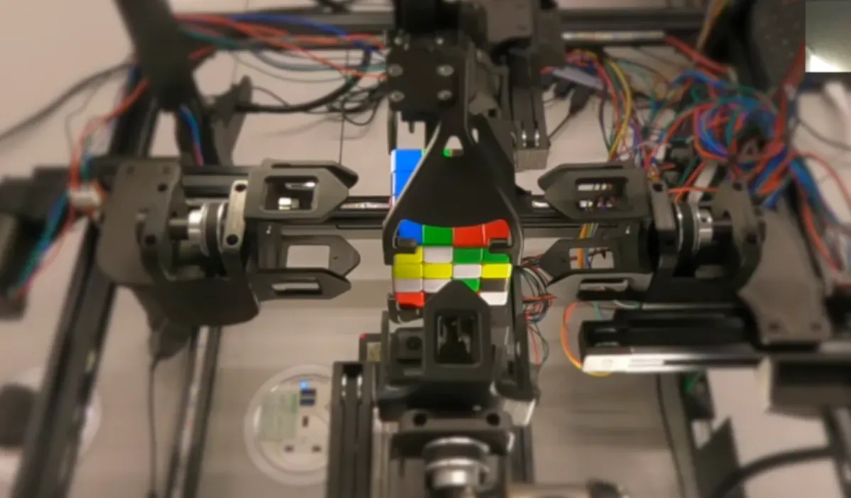 Two brothers' robot solves 4x4 Rubik's Cube in 45 seconds