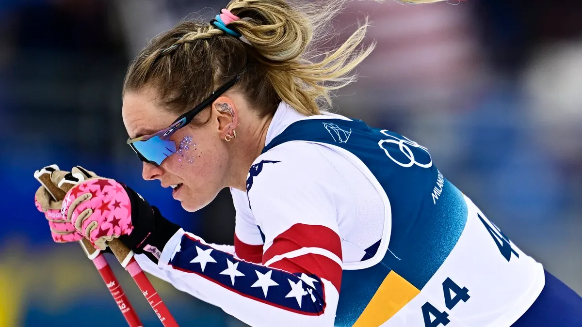 Jessie Diggins medals at third straight Olympics despite broken ribs