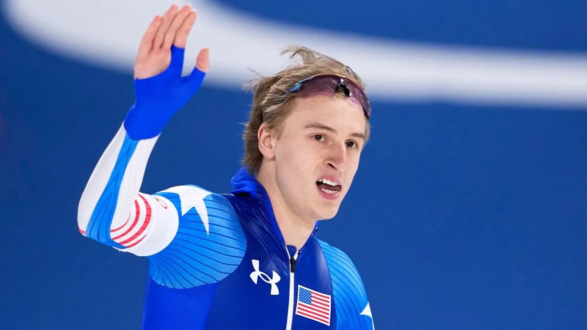 American speedskater Jordan Stolz wins second Olympic gold with 500-meter race victory