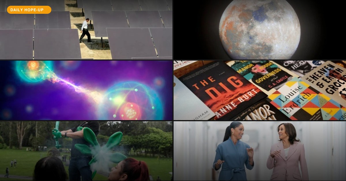 Today's Hope-Up: The Moon Got a New Mineral While Cities Got Wildflowers